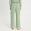 Pantalon large vert fluo femme
