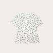 Blouse manches courtes ecru femme