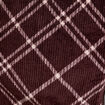 Jupe-short en velours marron chocolat femme