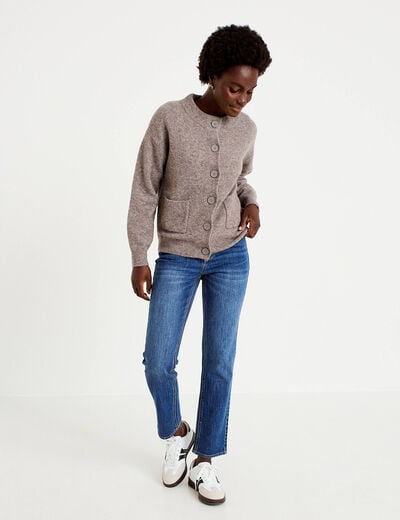 Jean taille standard denim stone femme