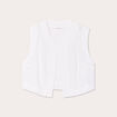 Gilet sans manches ecru femme