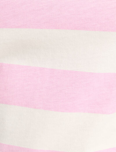 T-shirt manches courtes rose clair femme