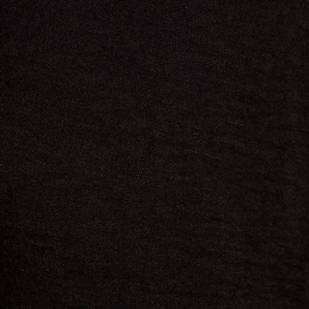 Blouse droite col v manches longues noir femme