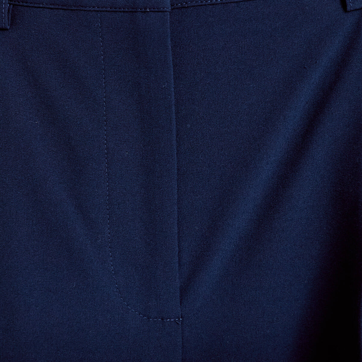 Pantalon barrel taille standard bleu marine femme