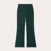 Pantalon bootcut &agrave; pont vert fonc&eacute; femme