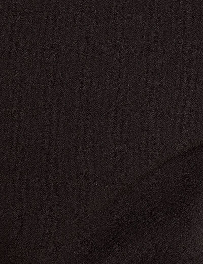 Combishort ceinturée noir femme