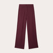 Pantalon jambe large bordeaux femme