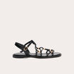Sandales plates noir femme