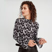 T-shirt manches pagodes gris femme