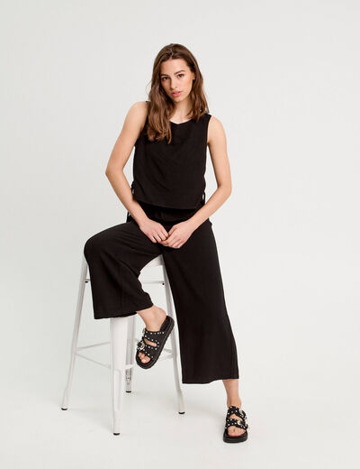 Combinaison pantalon noir femme