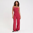 Combinaison large longue stretch rouge fonc&eacute; femme