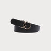 Ceinture avec boucle noir femme