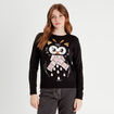 Pull manches longues noir femme