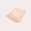 Foulard avec franges sable femme