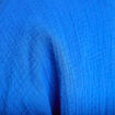Chemise manches 3/4 bleu electrique femme