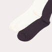 Lot 2 paires chaussettes ecru femme