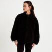 Parka r&eacute;versible effet polaire noir femme