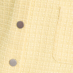 Jupe trapèze tweed jaune clair femme