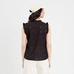 Blouse sans manches noir femme