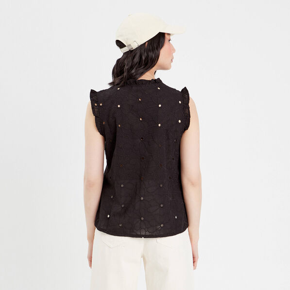 blouse sans manches noir femme Blouse sans manches noir femme