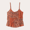 Débardeur bretelles fines terracotta femme