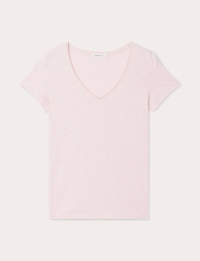T-shirt manches courtes rose femme