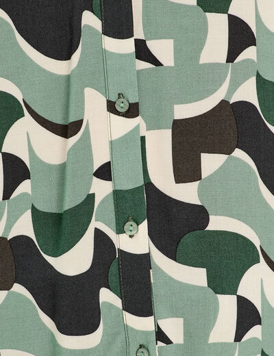Chemise sans manches vert femme