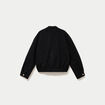 Bomber oversize manches longues noir femme