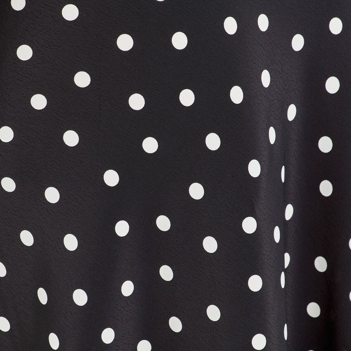 Jupe midi évasée fluide noir femme