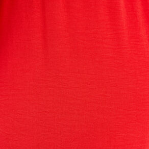 Pantalon large fluide rouge fluo femme