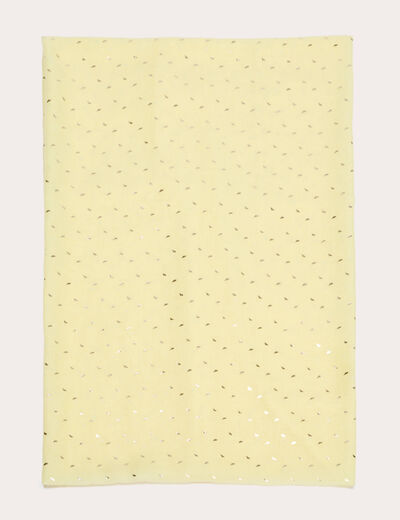 Foulard jaune clair femme