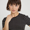 Robe droite manches courtes blanc femme
