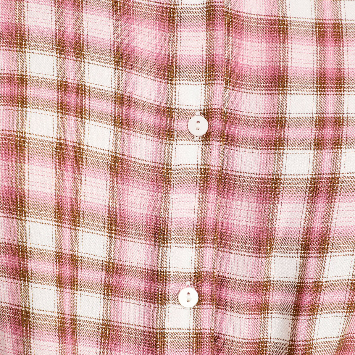 Chemise manches courtes nouée rose femme