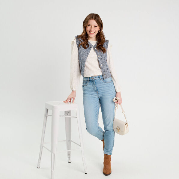 blouse brodee avec volants ecru femme Blouse brodée avec volants ecru femme