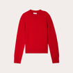 Pull manches longues rouge femme