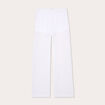 Pantalon dentelle large blanc femme