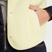 Gilet polaire sans manches jaune clair femme