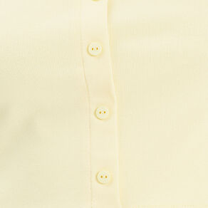 T-shirt 2-en-1 jaune pastel femme