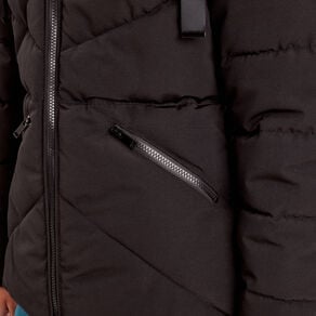 doudoune cintree a capuche noir femme Doudoune cintrée à capuche noir femme