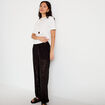 Pantalon bouffant taille standard noir femme
