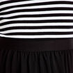 Robe longue effet 2-en-1 bleu marine femme