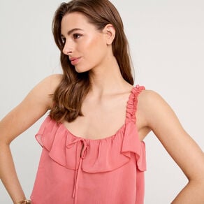 robe longue droite volants rose pastel femme Robe longue droite volants rose pastel femme