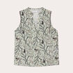 Blouse sans manches bleu femme