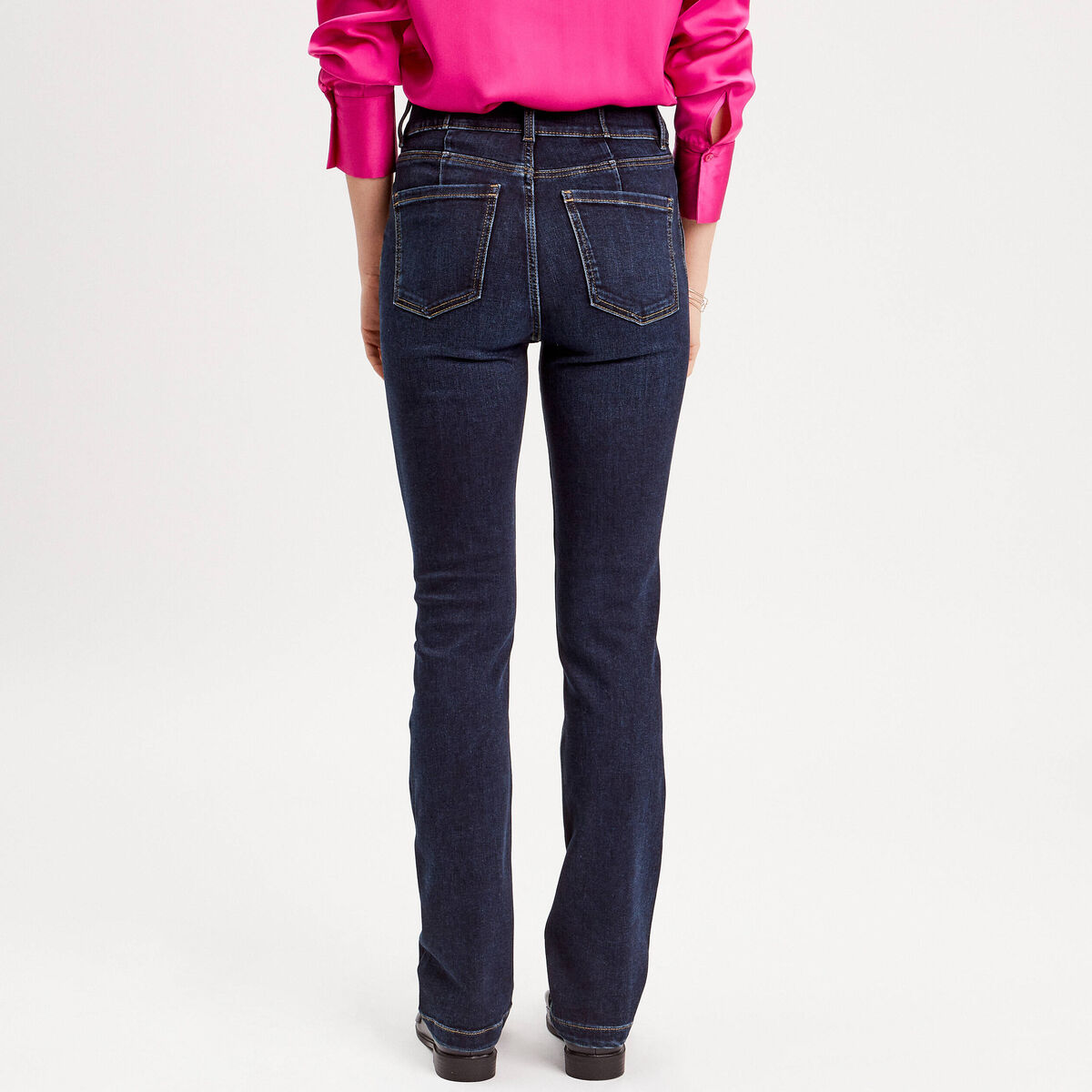 Jeans regular stretch denim brut femme