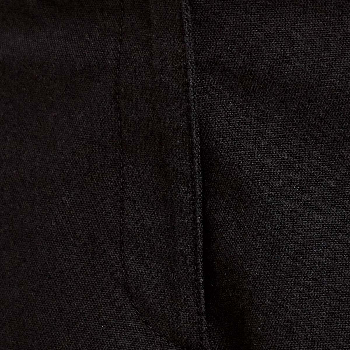 Pantalon chino coupe barrel noir femme