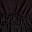 Robe évasée taille élastiquée noir femme