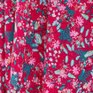 Robe longue évasée ceinturée violet femme