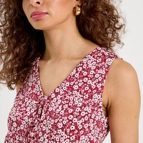 blouse nouee rouge femme Blouse nouée rouge femme