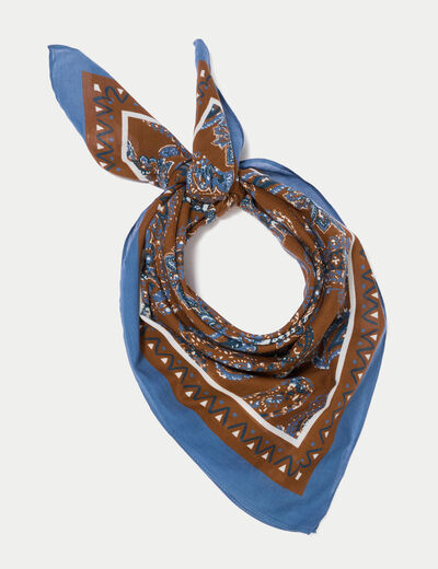 Foulard marron femme