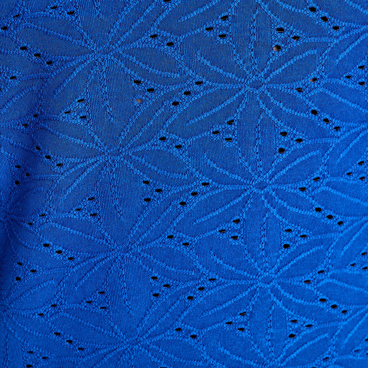D&eacute;bardeur cropped nou&eacute; bleu electrique femme
